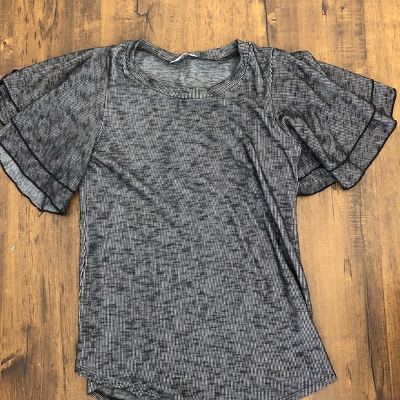 Ribbed Ruffle Top - Picture 2 of 3